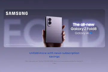 Samsung x SPH Media digital news subscription with Galaxy Z Fold8 bundle promotion