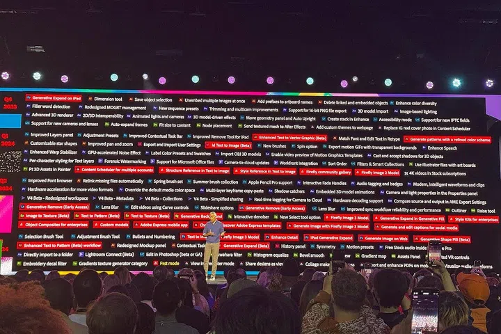 Adobe Max 2024 updates. Photo: HWZ (click to view a larger image)