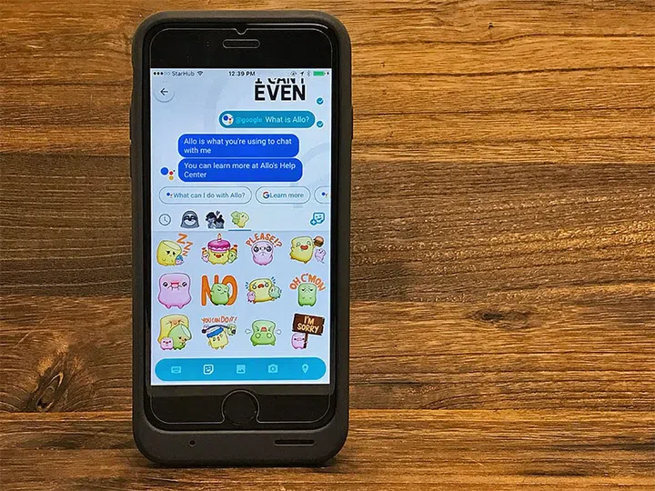 Google's Allo messaging app. 