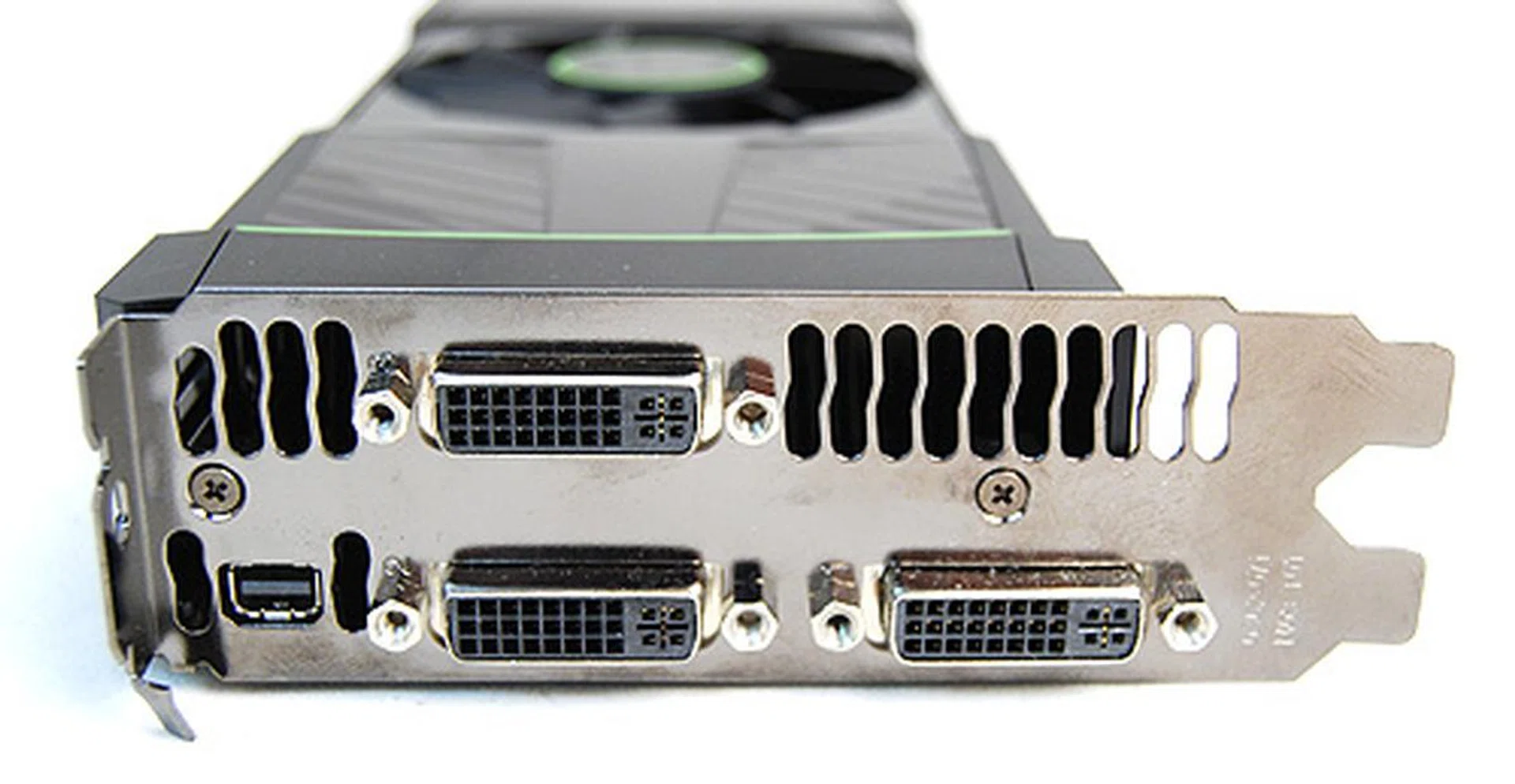 The GeForce GTX 590 is the first Fermi card capable of driving three monitors simultaneously. It can also support 3D Vision Surround by itself.