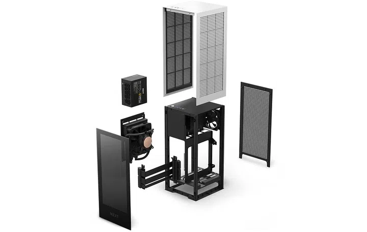 An inside look into the assembly of the new H1. (Image source: NZXT)