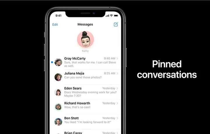 Pinning important messages is now easier in iOS 14.