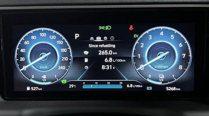Fuel economy is good considering the size and performance.