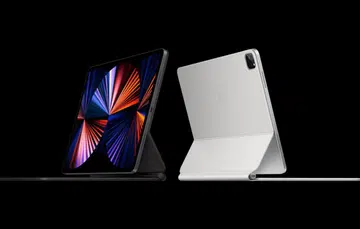 Apple introduced a new white Magic Keyboard for the iPad Pro (2021). <br>Image source: Apple