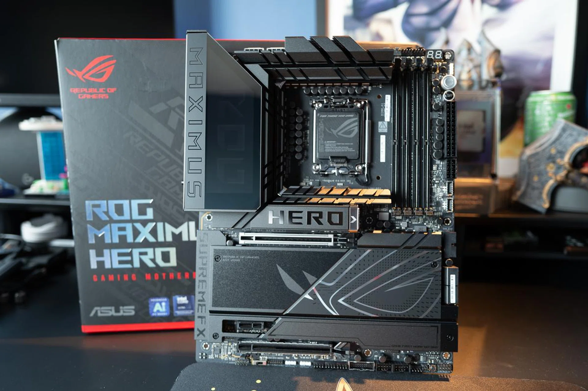 It's hard to argue that ROG makes really nice-looking motherboards. PHOTO: HWZ
