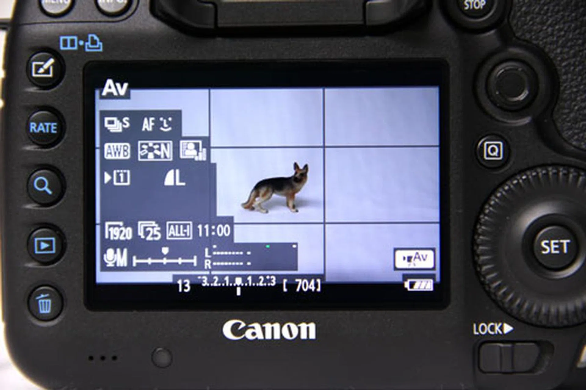 While it's useful to be able to monitor audio levels while recording, the screen is cluttered with too much other information at the same time.