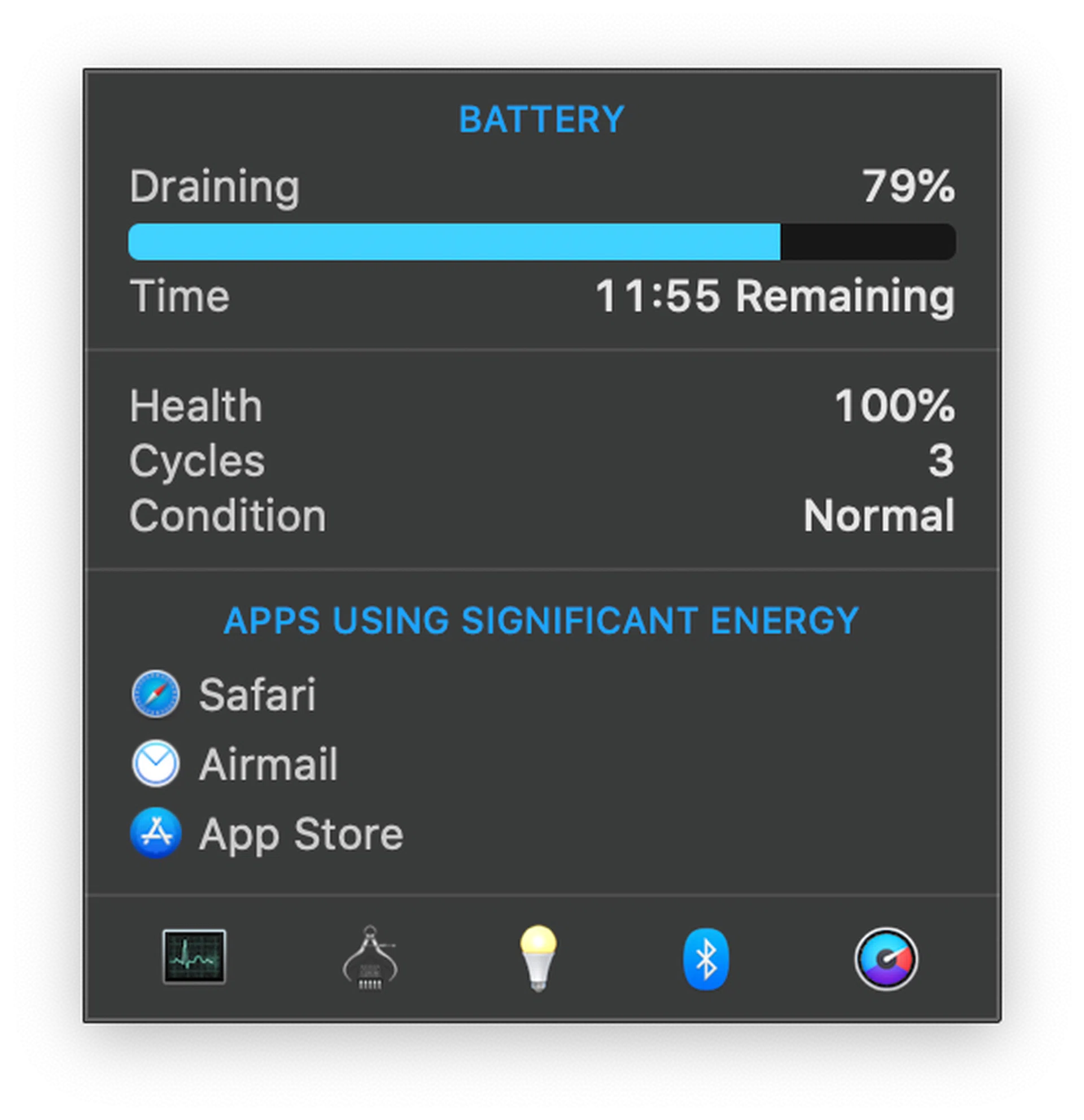 79% battery left and nearly 12 hours to go.