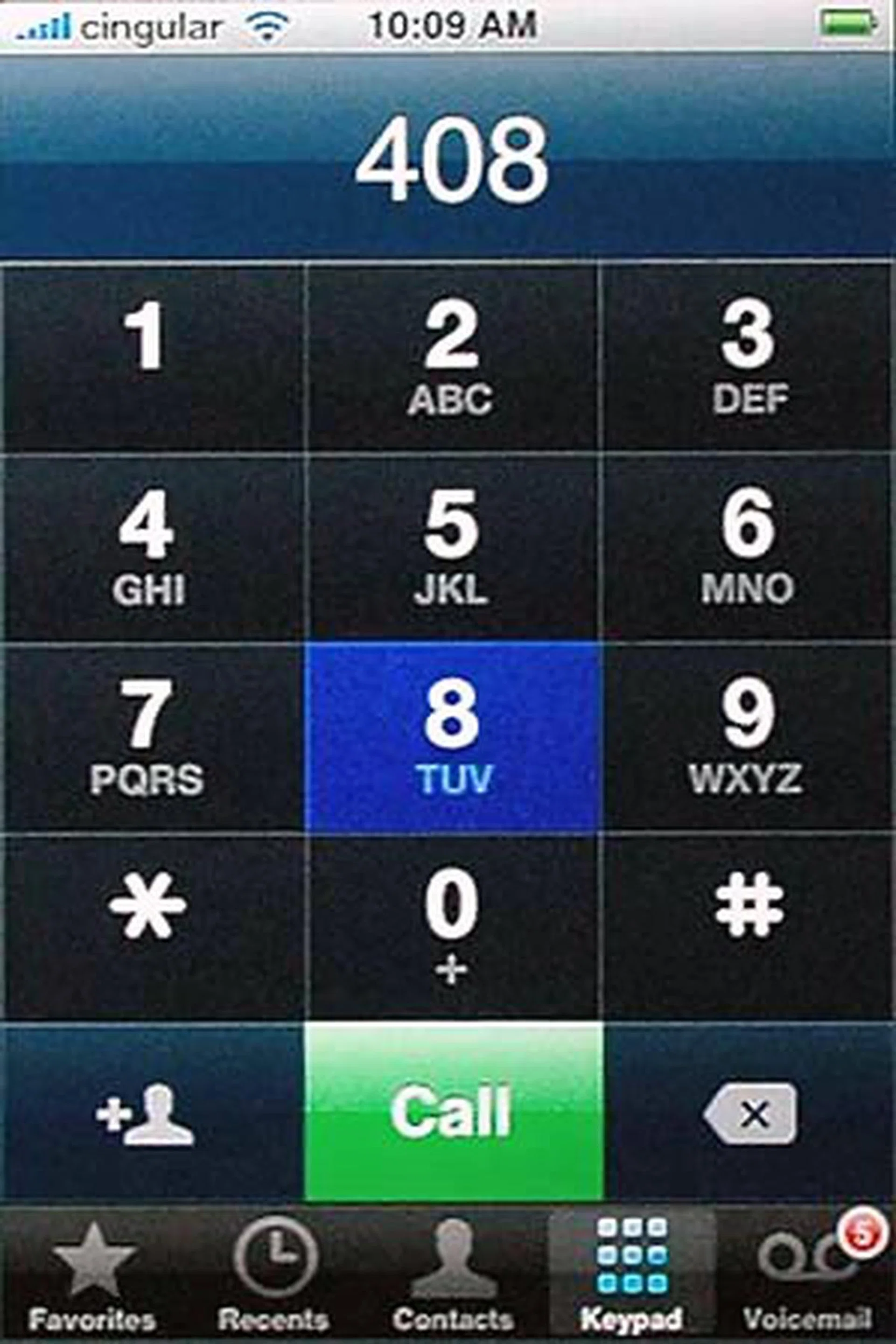If for some reason you need the keypad, pressing the Keypad icon at the bottom of the screen will bring this up.