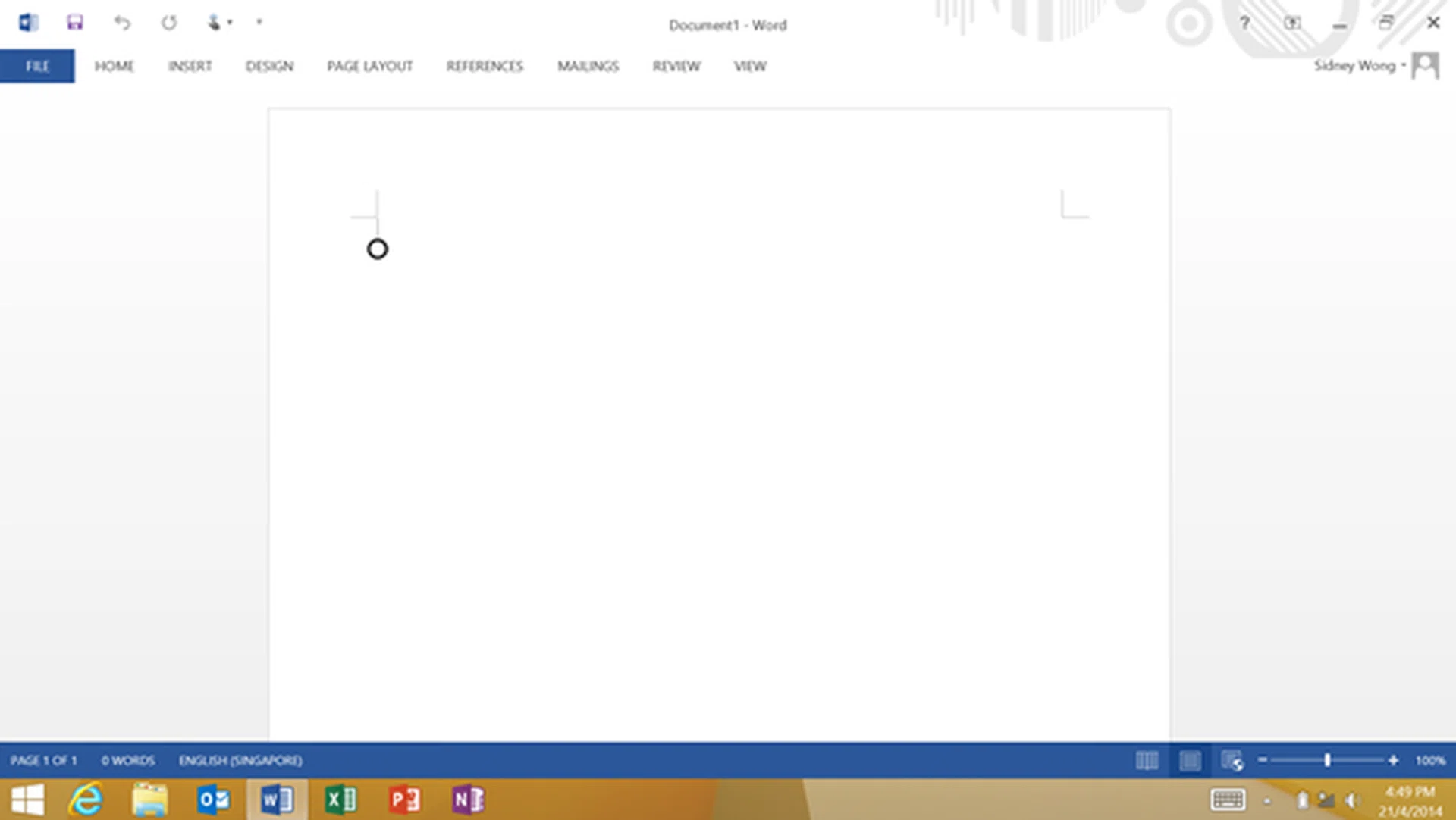 The interface of Word looks very similar to the PC version, hence users shouldn't have any issues or compatibility concerns using the Surface 2 to work on Word documents. The same experience is extended to the rest of the Office software suite.