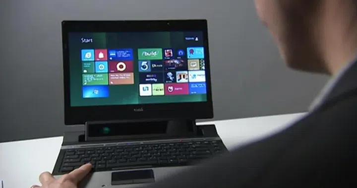 Use the power of your gaze, to navigate the maze of Windows 8. (Source: Tobii)