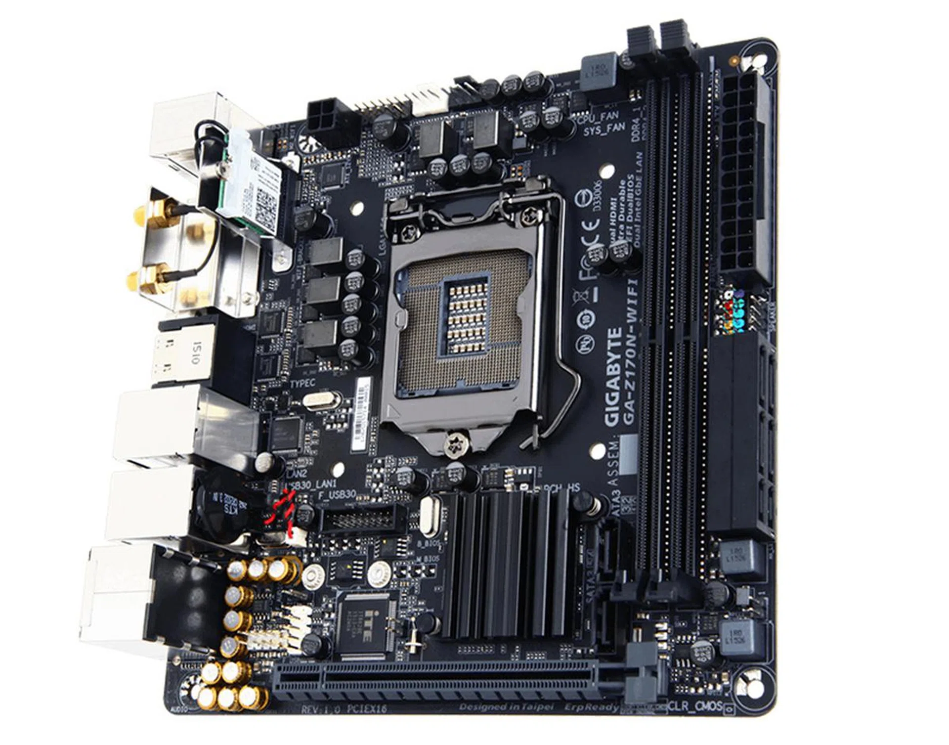 Gigabyte Z170N-WiFi. (Image Source: Gigabyte)