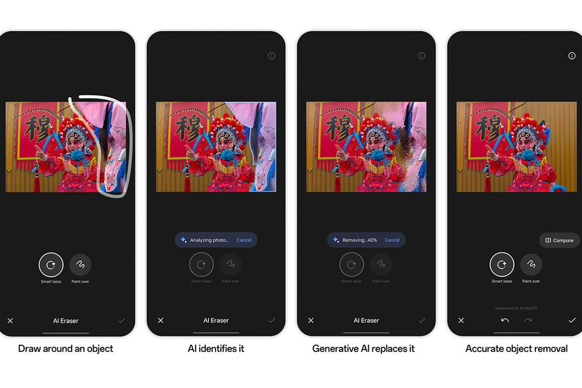 AI Eraser will be available through an over-the-air update. (Image: OPPO).
