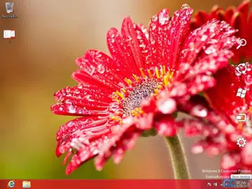 Leaked screenshot of Windows 8. Notice the absence of the Start Button in the bottom left corner. (Source: pcbeta.com)