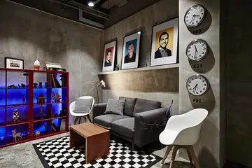 The Bangkok meeting room, which takes after a popular Airbnb listing in Bangkok.
