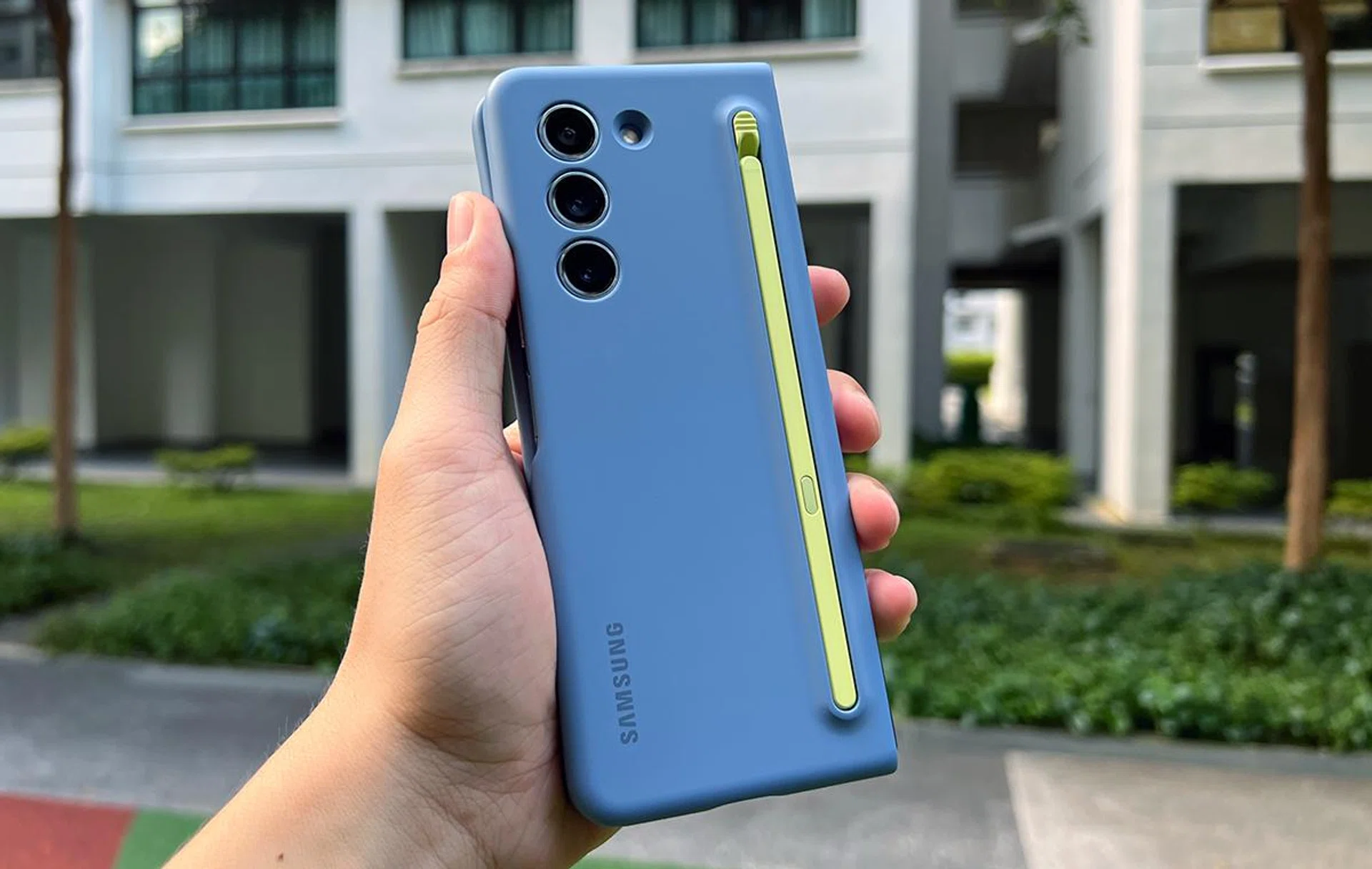 Samsung Galaxy Z Fold5's phone case with S Pen is an optional accessory, but what's another S$128 if you're already splashing nearly three grand on a phone?