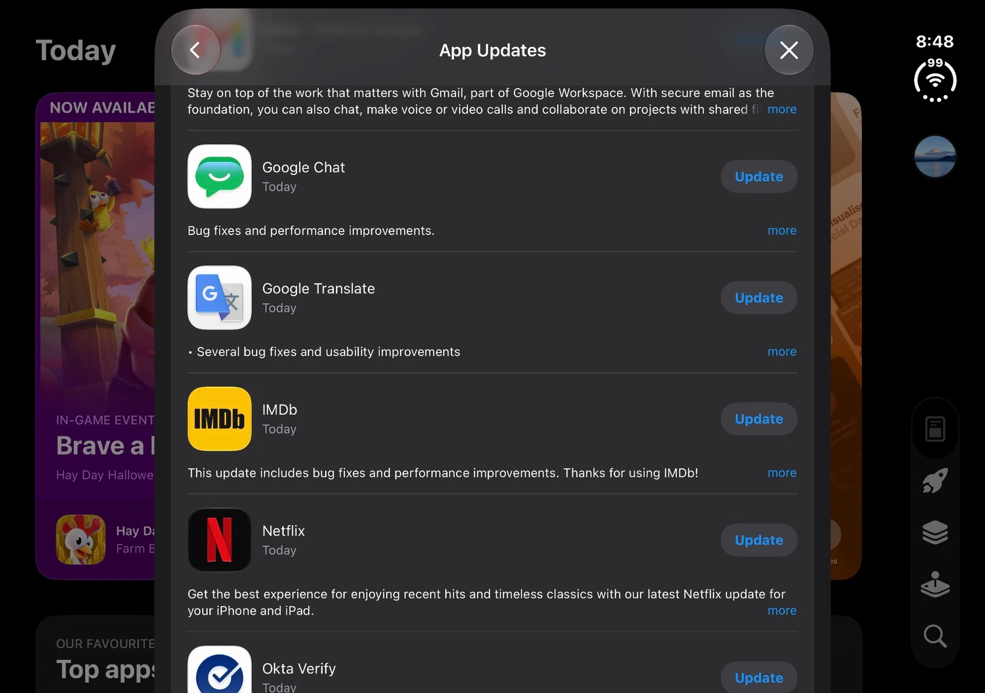 iPhone Duo app updates