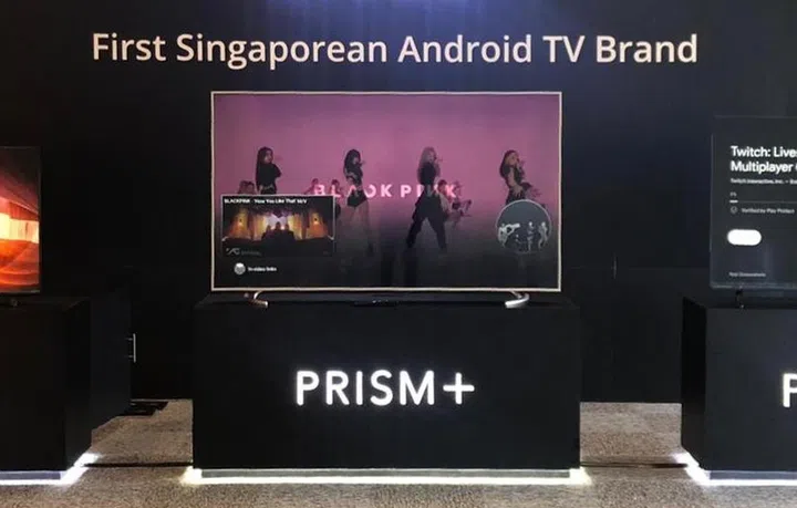 The overall aesthetic is similar to Prism+'s old E series TVs.