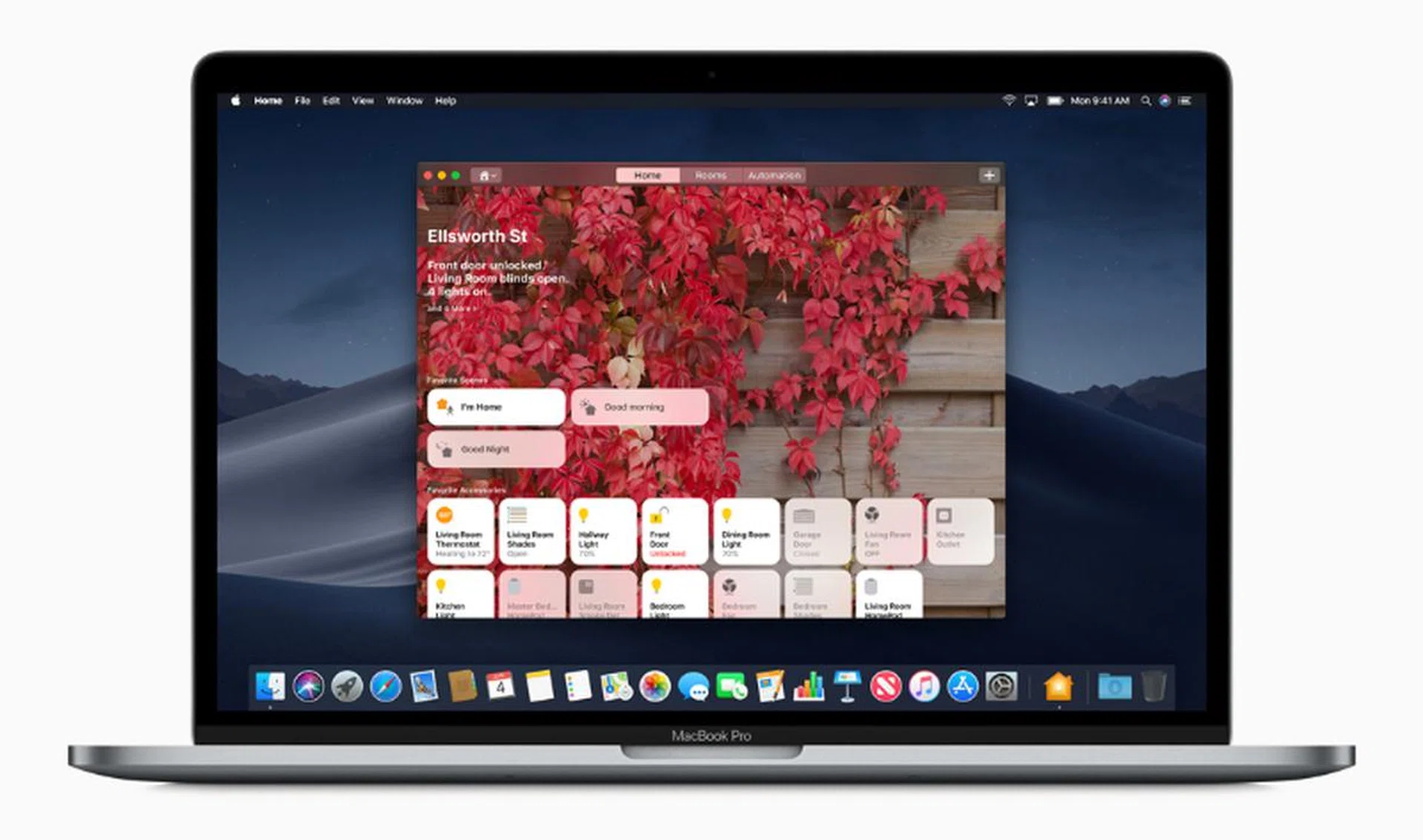 The Home app on macOS Mojave. (Image source: Apple)