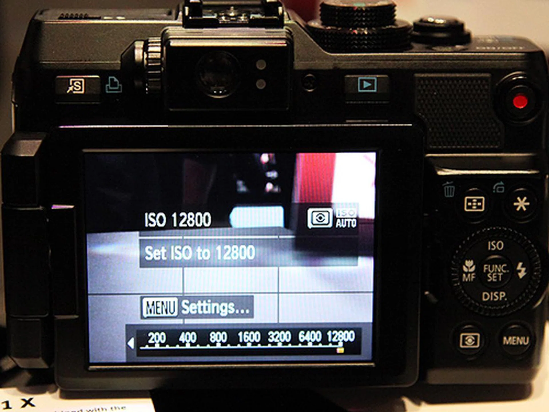 You can set the ISO rating up to a whopping 12800 on the PowerShot G1 X. However, noise will set in after ISO 3200.