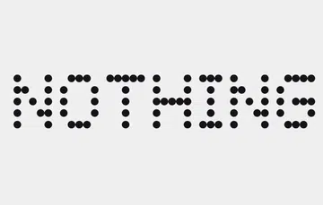 Logo of Nothing, as founded by Carl Pei.