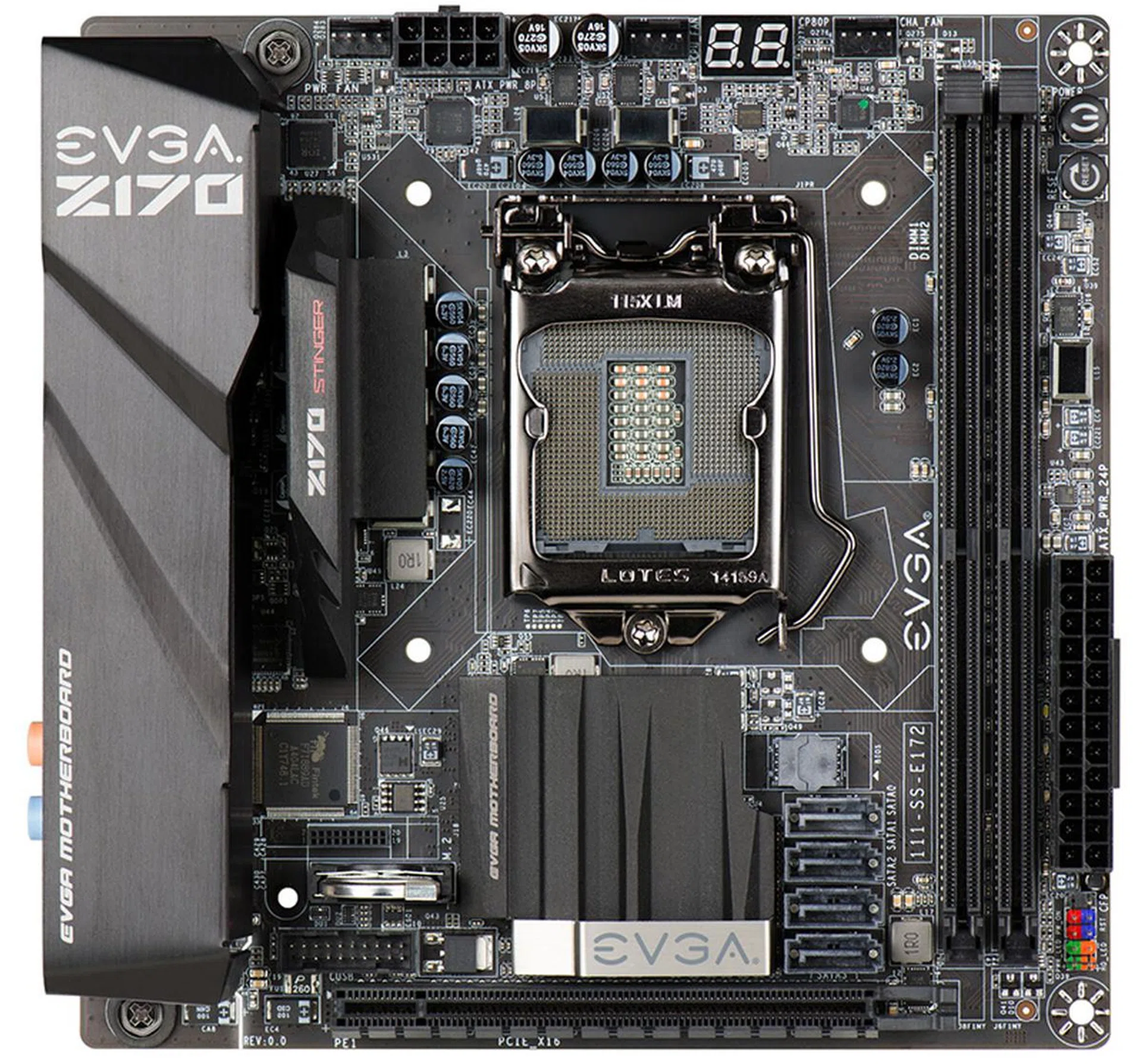 EVGA Z170 Stinger. (Image Source: EVGA)