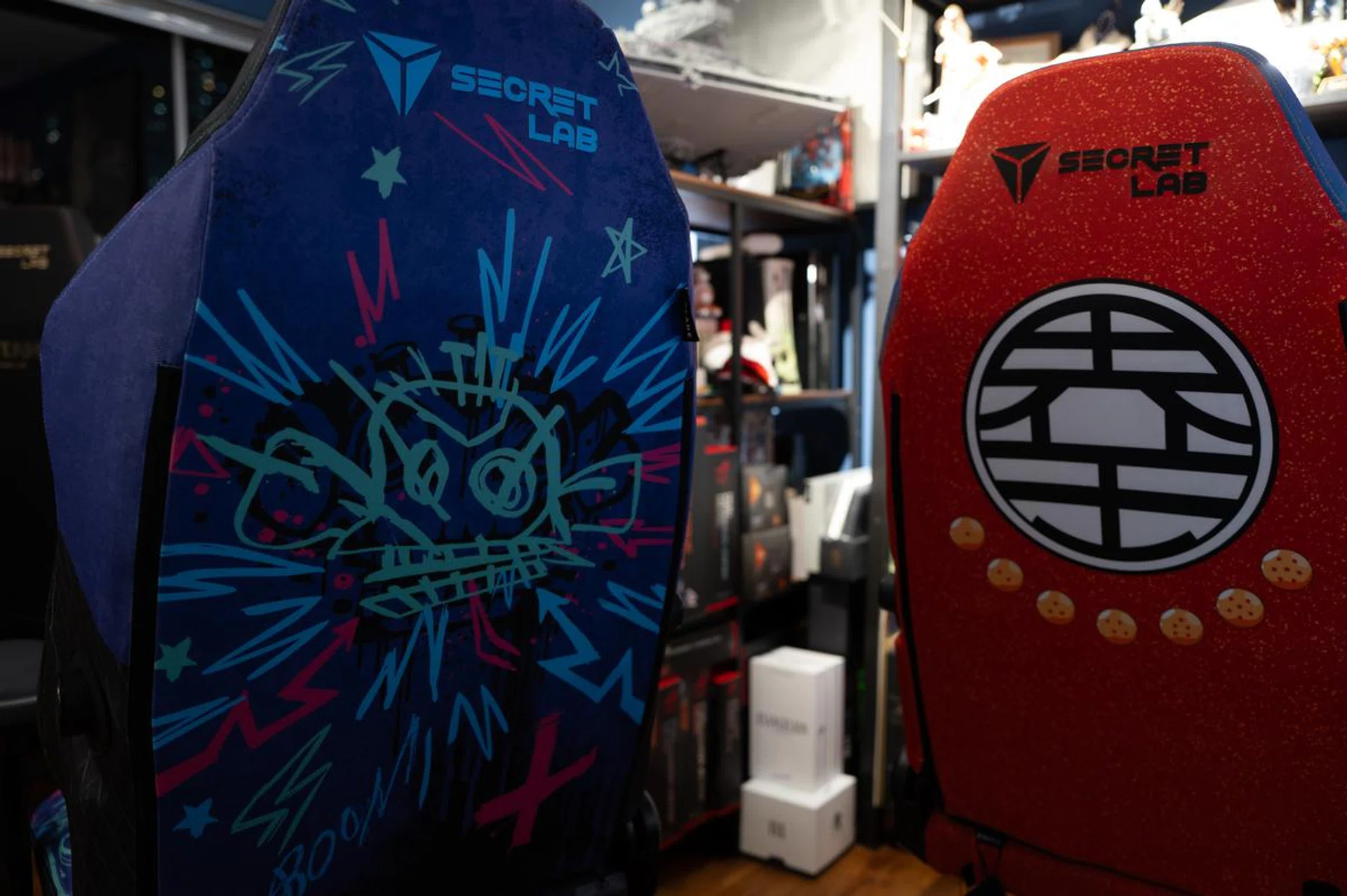 Along with the two designs from the Arcane and Dragon Ball Z collections seen here, Secretlab is also launching a World of Warcraft collection. Photo: HWZ