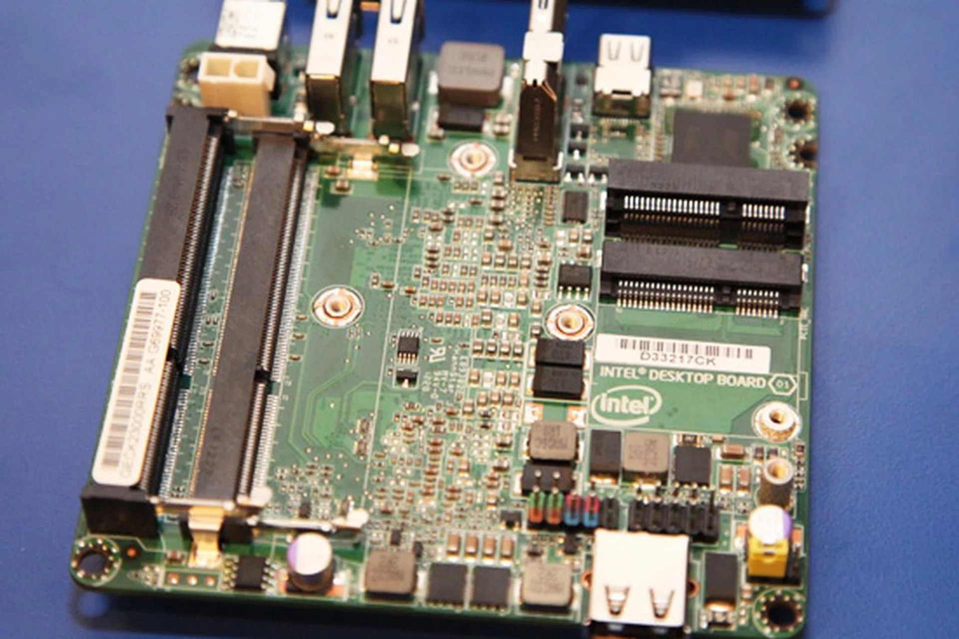Although measuring only 4x4-inches, there's enough room for two SODIMM memory slots and 2x PCIe mini slots.