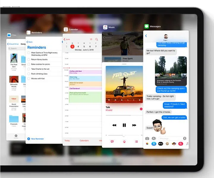 Slide Over lets you easily access all your open apps. 