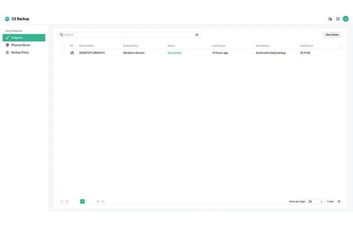 Central data protection (Image source: Synology Inc.)