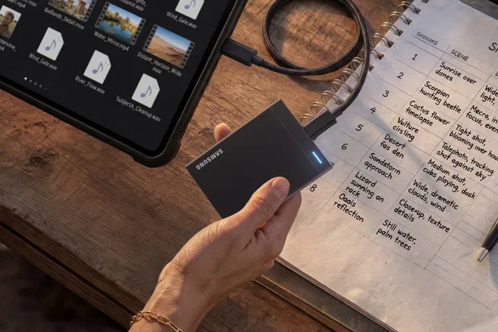 The Samsung P9 portable SSD