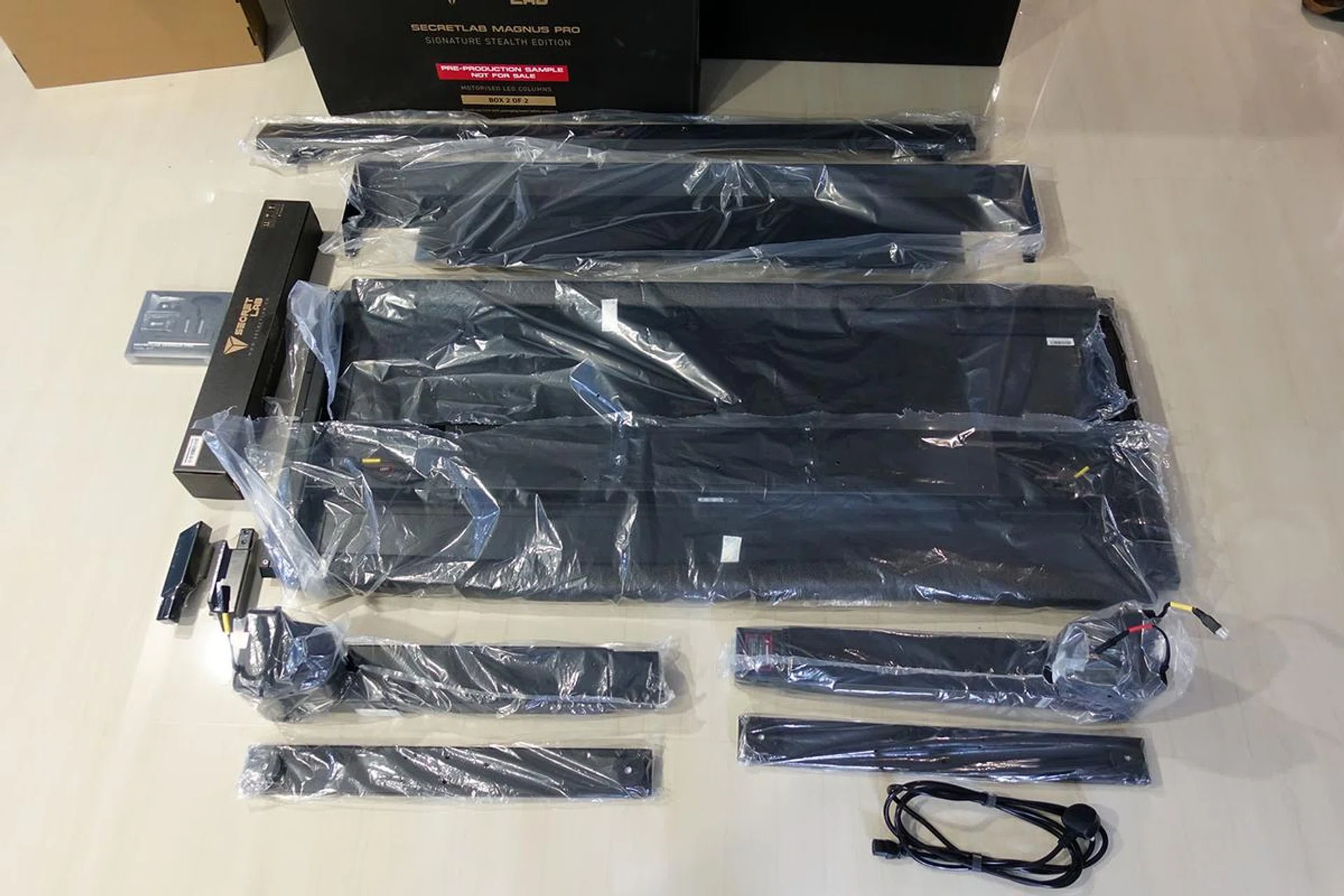 Don't let this photo fool you: These parts are huge and heavy!