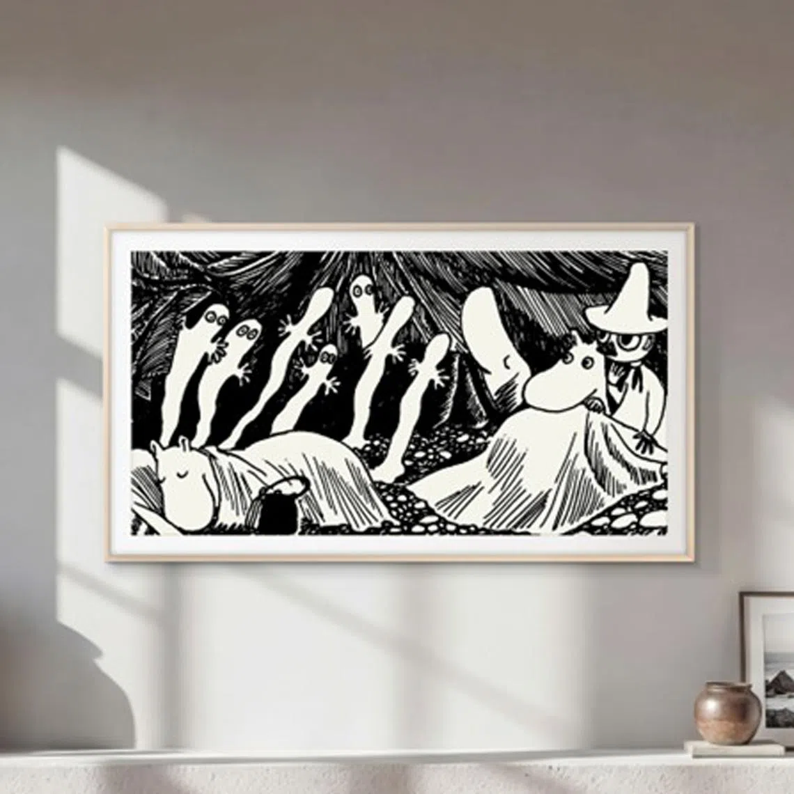 Samsung adds Moomin collection to their Art TVs, like OLEDs and