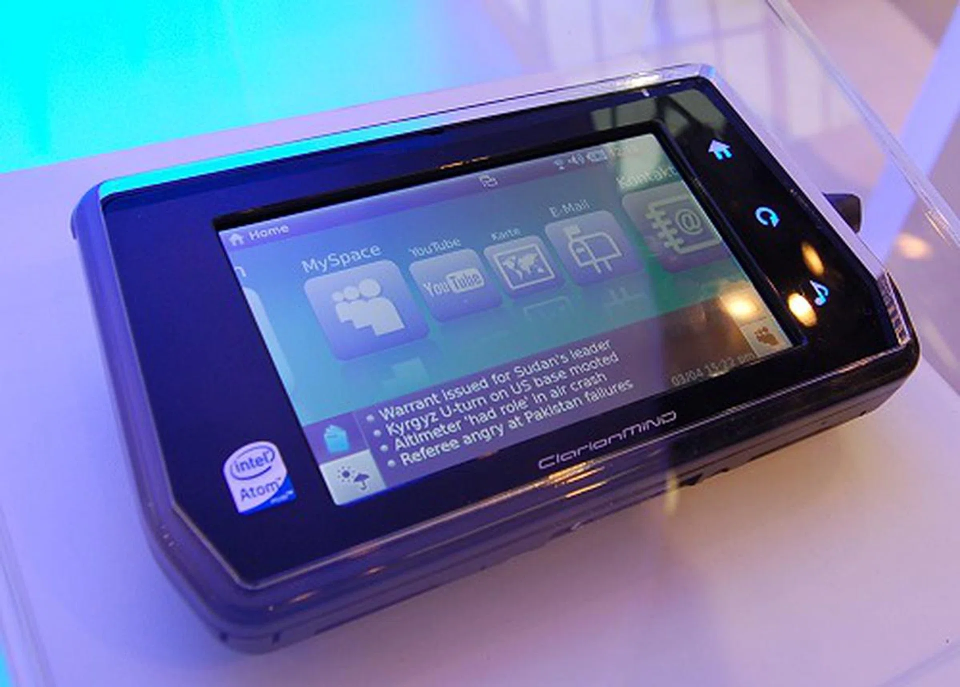  Powered by an Intel Atom platform, this little device is in fact the perfect MID device which Intel has been touting about ever since such a device segment had been carved out. It has very intuitive touch-screen interface and manages many of the commonly required web and navigation needs fairly well (although we can't say how it would fare in real-life usage).  