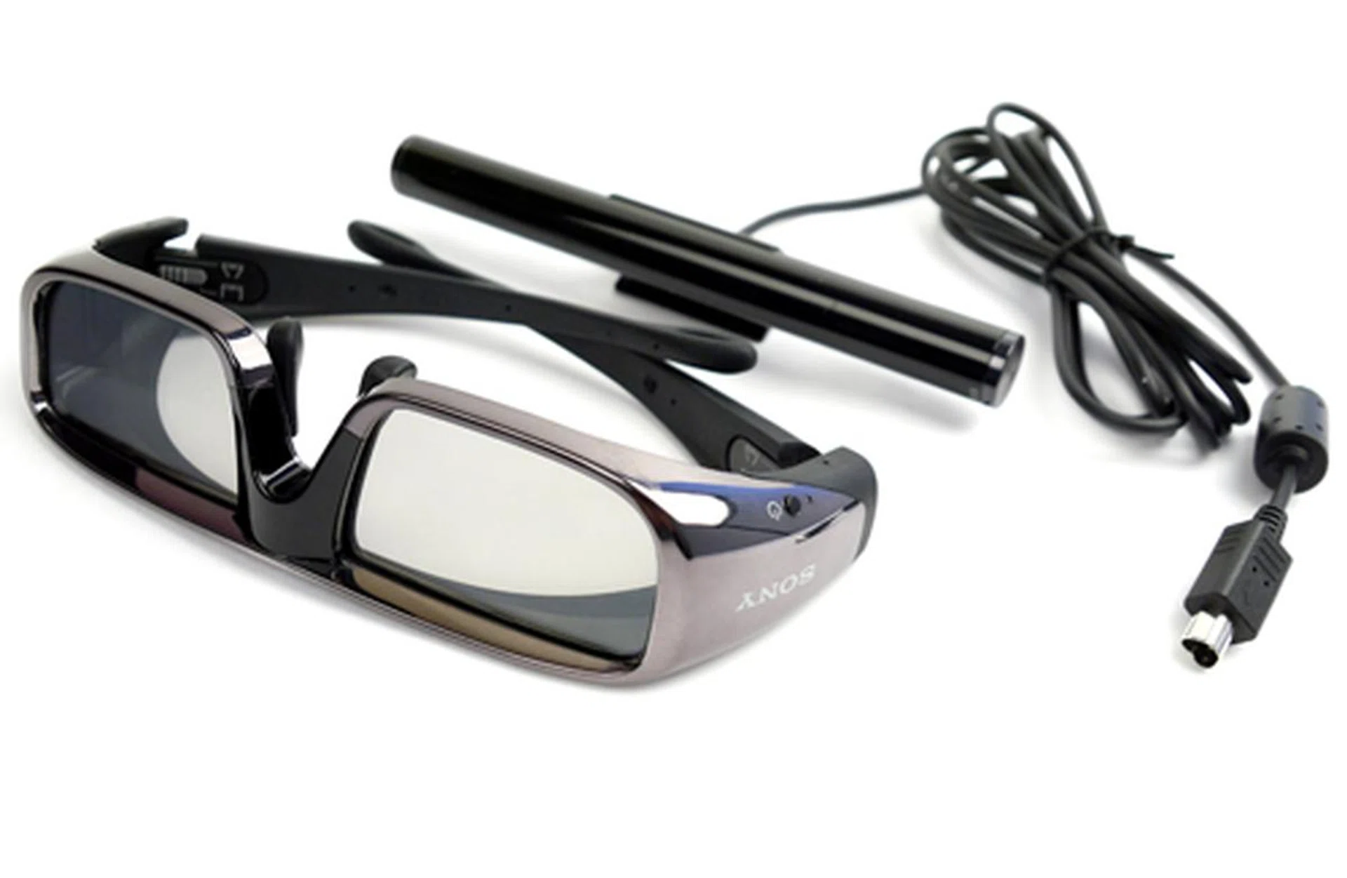 Here are two critical components required to complete your 3D experience - a pair of classy TDG-BR100 active shutter glasses and the TMR-BR100 3D Sync Transmitter.