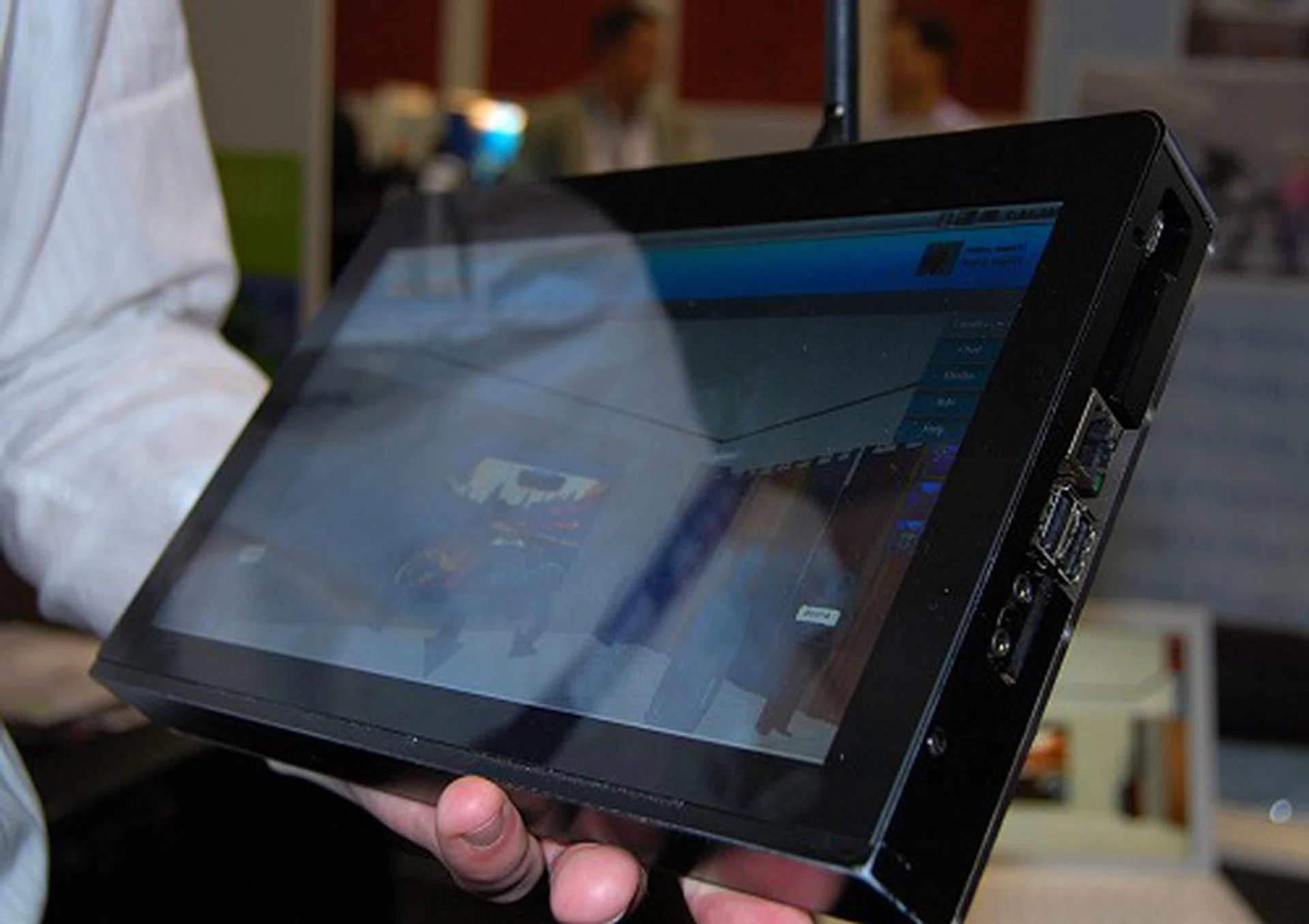 Here's a Tegra 2 based prototype tablet that we spotted at the show floor. It's basically a development kit for several application developers.