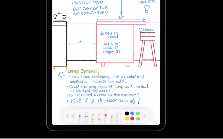 Handwriting recognition can differentiate between English and Chinese.
