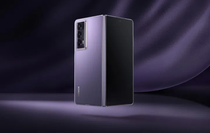 Honor Magic V2 in Purple. Source: Honor.