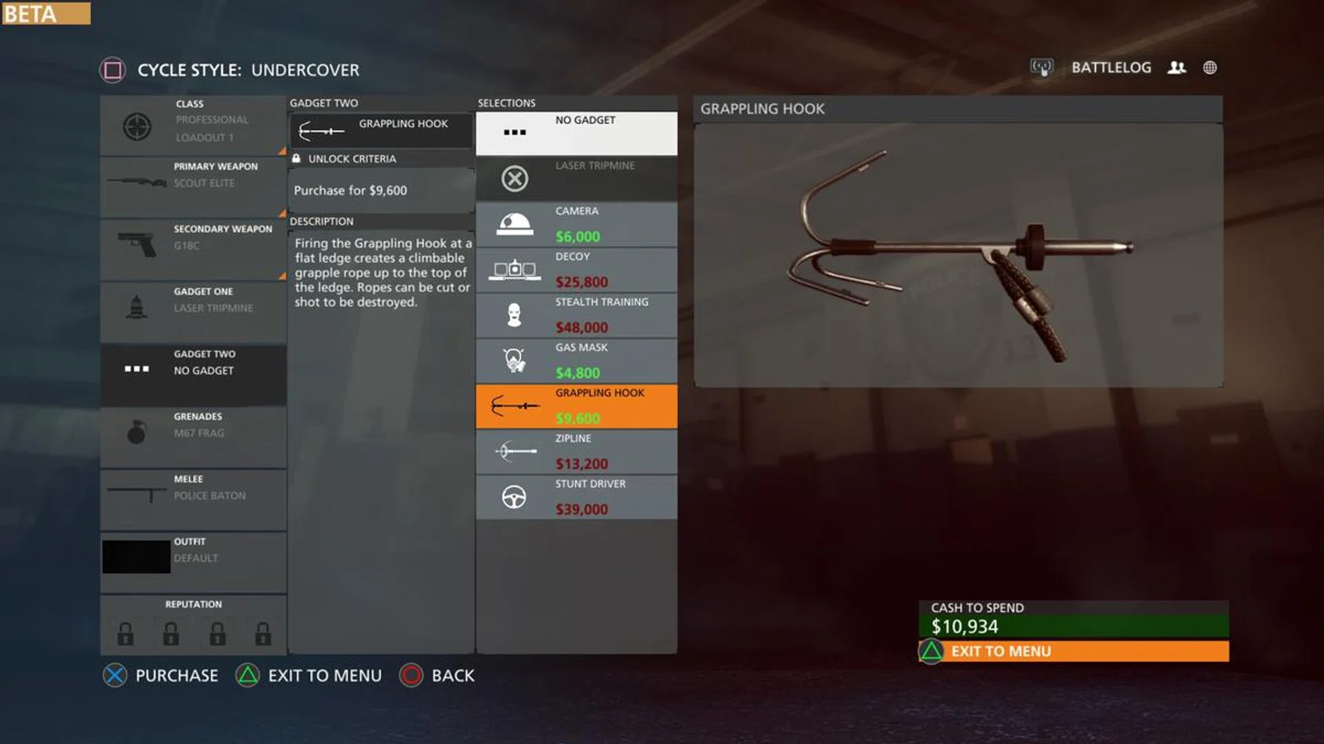 Get the grappling hook if you're sniping, zipline if you're frontline.