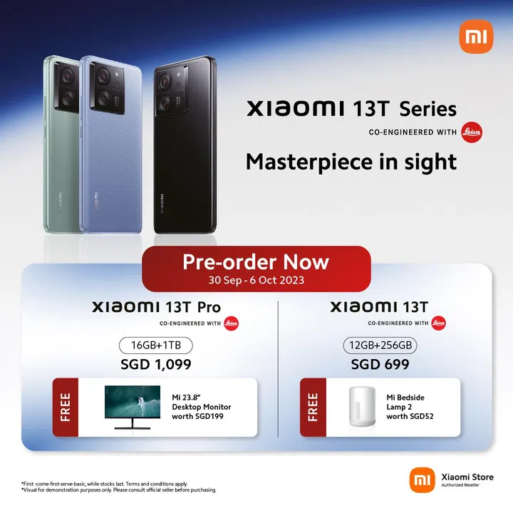 Xiaomi 13T and 13T Pro's promotion for Xiaomi-authorised outlets.