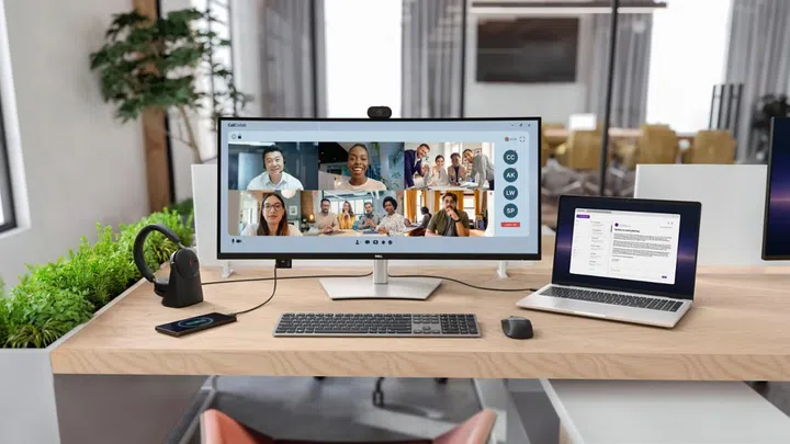 The Dell Pro P 34 USB-C Hub Webcam Monitor