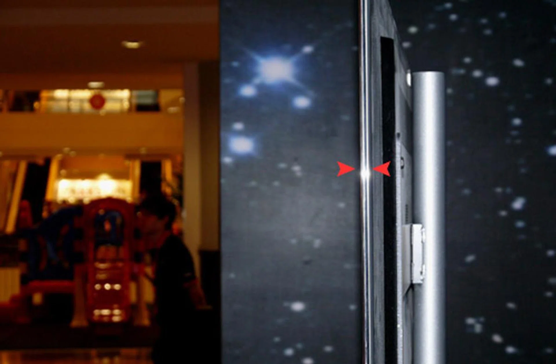 May all televisions in our cosy homes be as slim as this someday! Panasonic has one their unbelievably slim 8.8mm-thick NeoPDPs on display during the event, causing our current sets to look like clumsy behemoths.