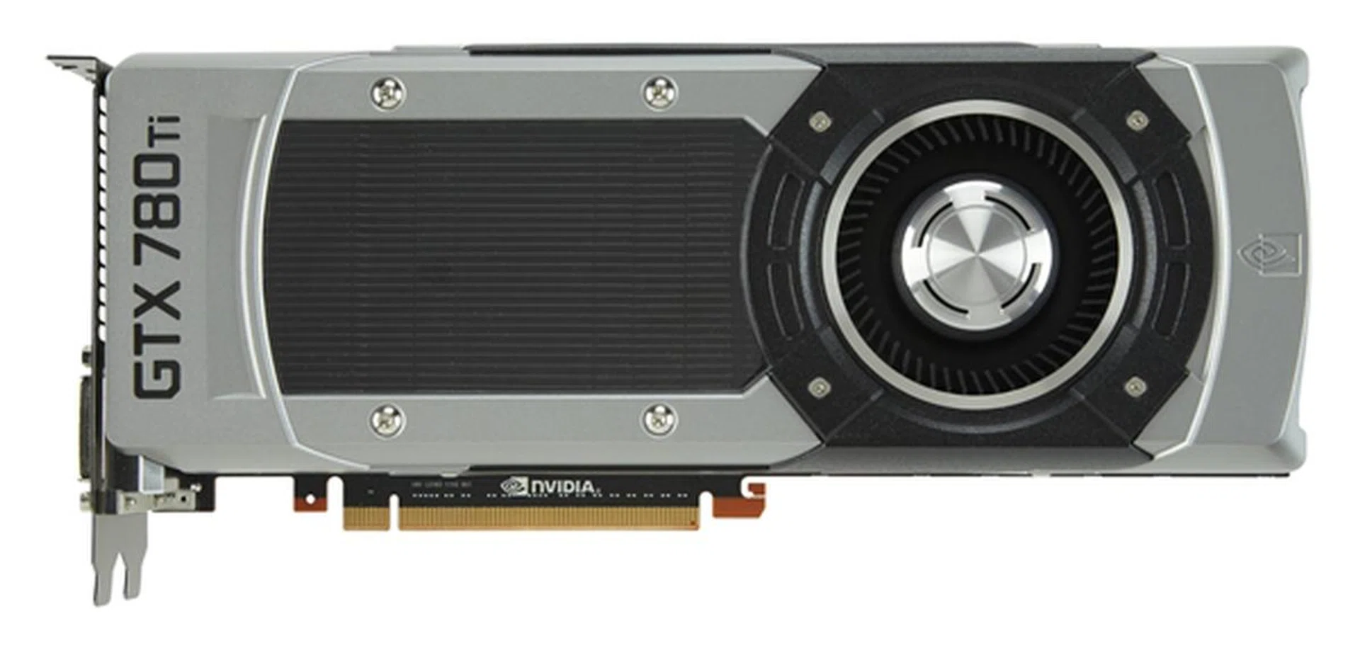 The NVIDIA GeForce 780 Ti sports a fully unlocked GK110 core, with 2880 CUDA cores. It has a base clock of 876MHz, and a boost clock of 928MHz. Its 3GB of GDDR5 video memory is rated at 7000MHz, with a 384-bit memory interface. (Image Source: NVIDIA)