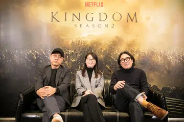 From left to right: Kim Seong-hun, Kim Eun-hee and Park Inje. | Image: Netflix