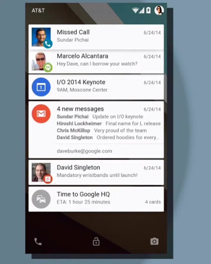 Notifications are now more interactive on the lock screen, double tap the notification to launch the relevant app.
