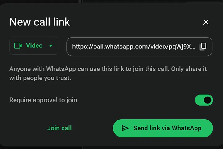 WhatsApp Web Calling