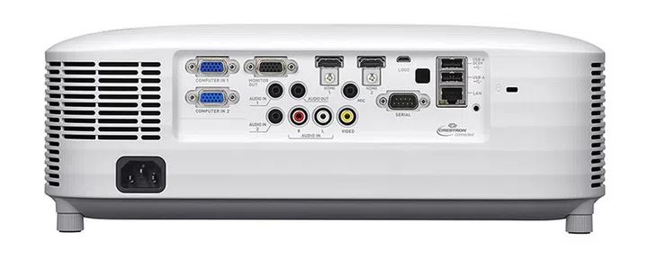 Only the XJ-S400UN and S400WN have built-in networking support and feature a monitor out port.