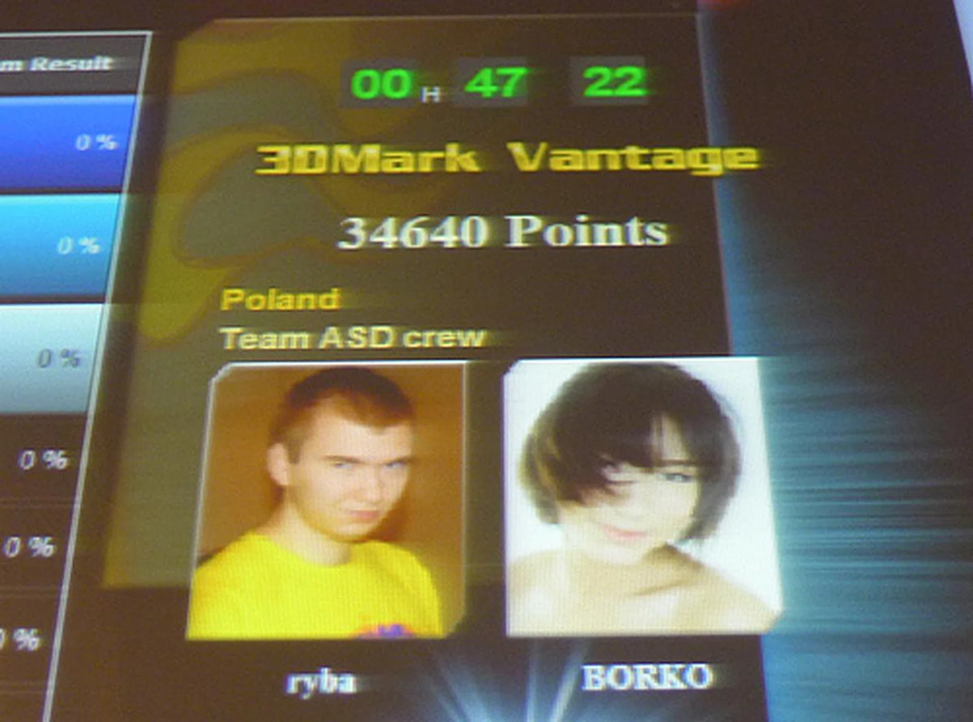 With 47 minutes to go, ryba and BORKO are currently leading the Second Phase of the competition with 34640 3DMarks.