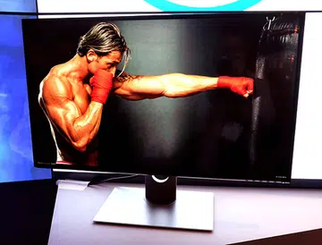 The Dell UP3128K monitor in all its 8K glory.