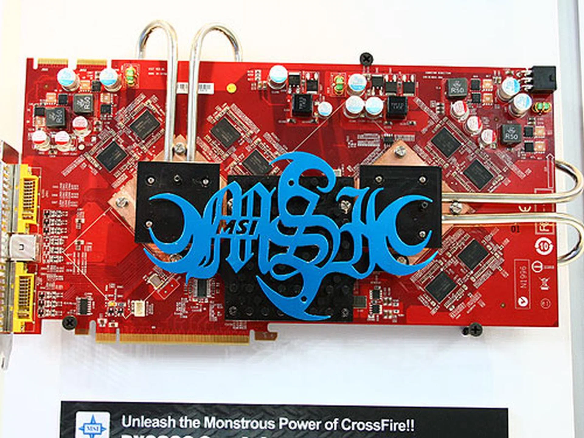  This monstrous card comes with two Radeon HD 2600 XT VPUs, each with 512MB of DDR3 memory. The cores on this card are clocked at 800MHz while its memory will run at 1GHz. Unlike the other dual VPU solutions from other vendors, this card comes with only two DVI connectors.  