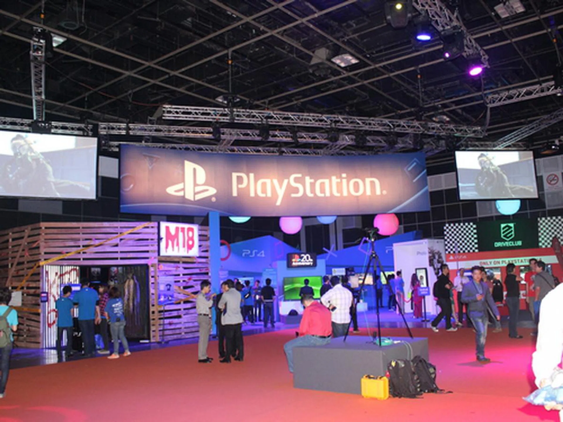 The Playstation area was massive, with multiple sections all dedicated to Playstation games.